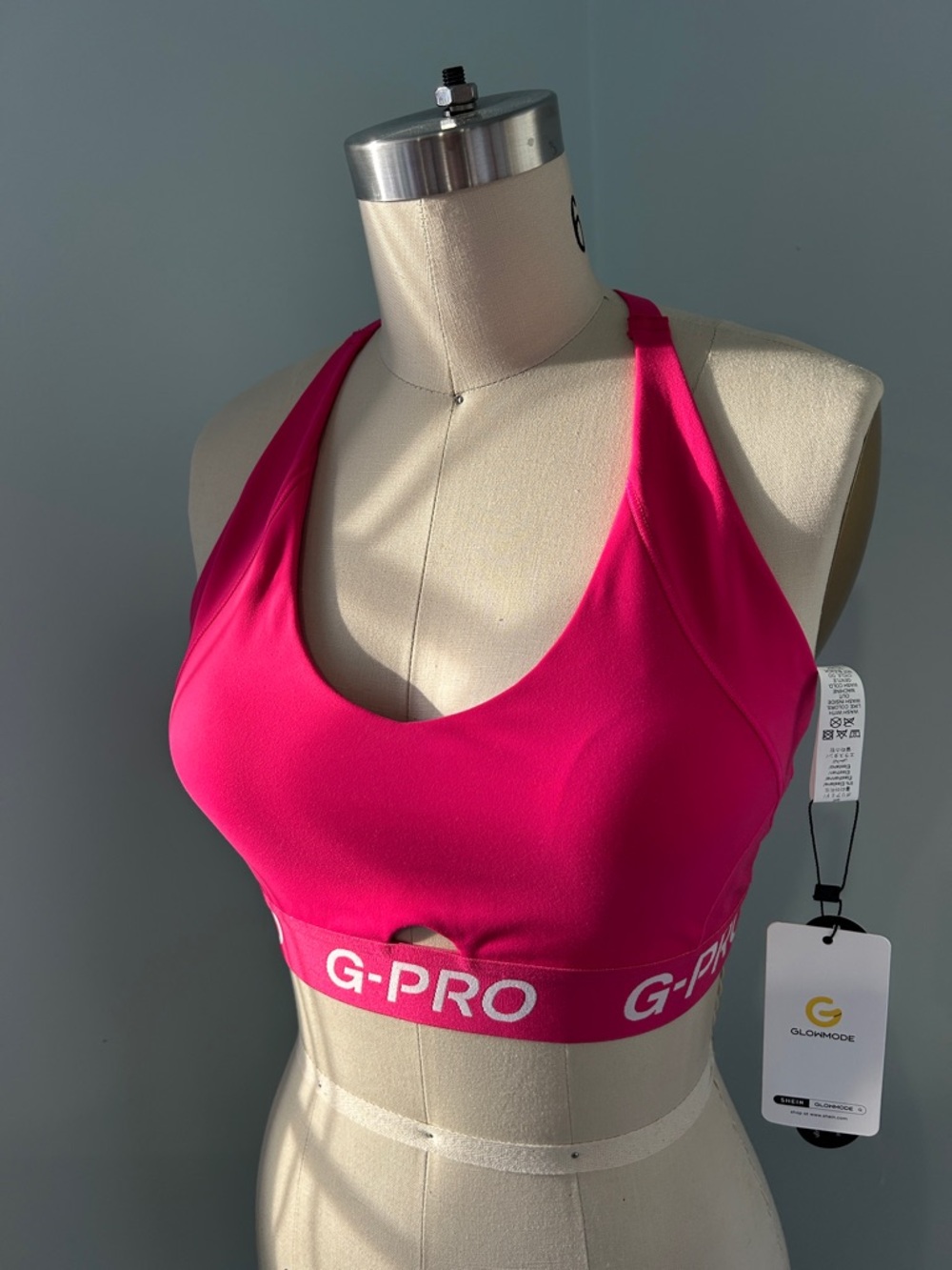 NWT SHEIN G-Pro Hot Pink Sports Bra size M